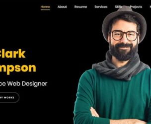 Clark resume website with WordPress