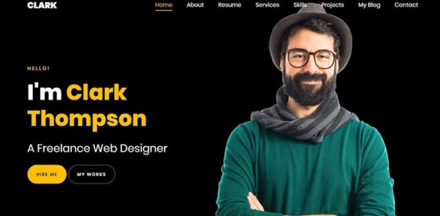 Clark resume website with WordPress