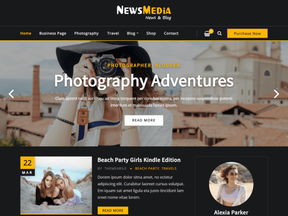 NewsMedia WordPress Theme