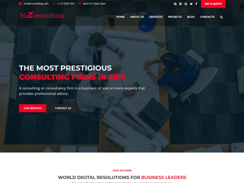 bizconsulting WordPress Theme