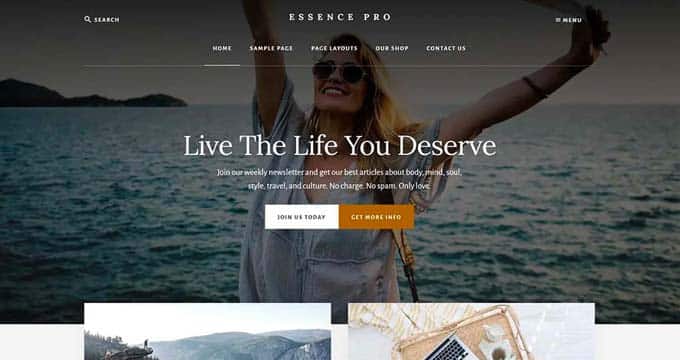 Essence Pro WordPress Theme