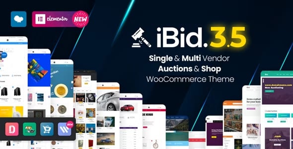 iBid - Multi Vendor Auctions WooCommerce Theme