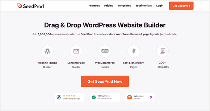 seedprod WordPress theme