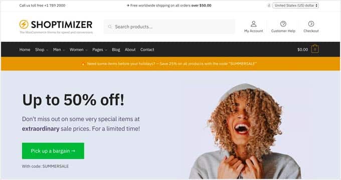 shoptimzer WordPress Theme