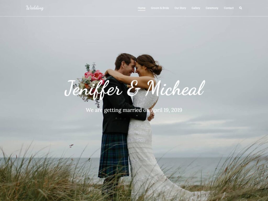 Zakra Wedding WordPress theme