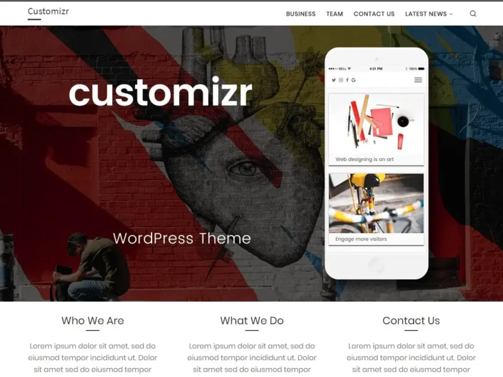 customizr 1 wordpress theme