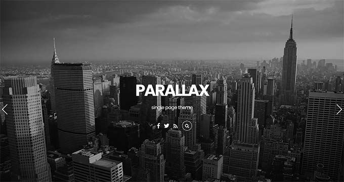 parallax wordpress theme