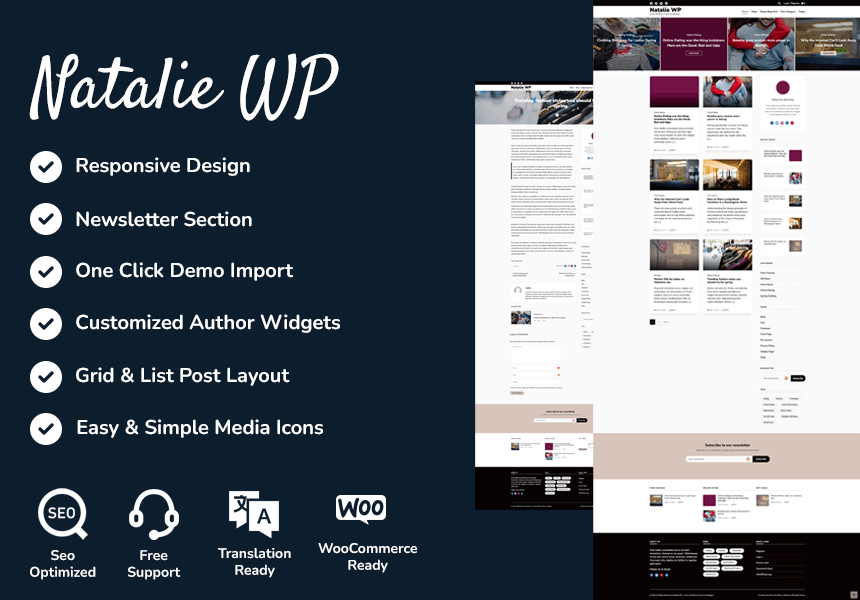 Natalie WordPress theme