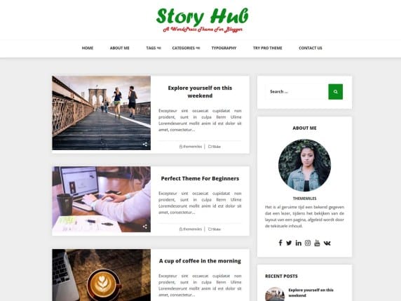 Story Hub WordPress Theme
