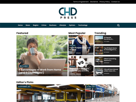 CHD Press WordPress Theme